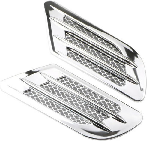Chrome Decorative Side Ventilation Scoop(Pack of 2)